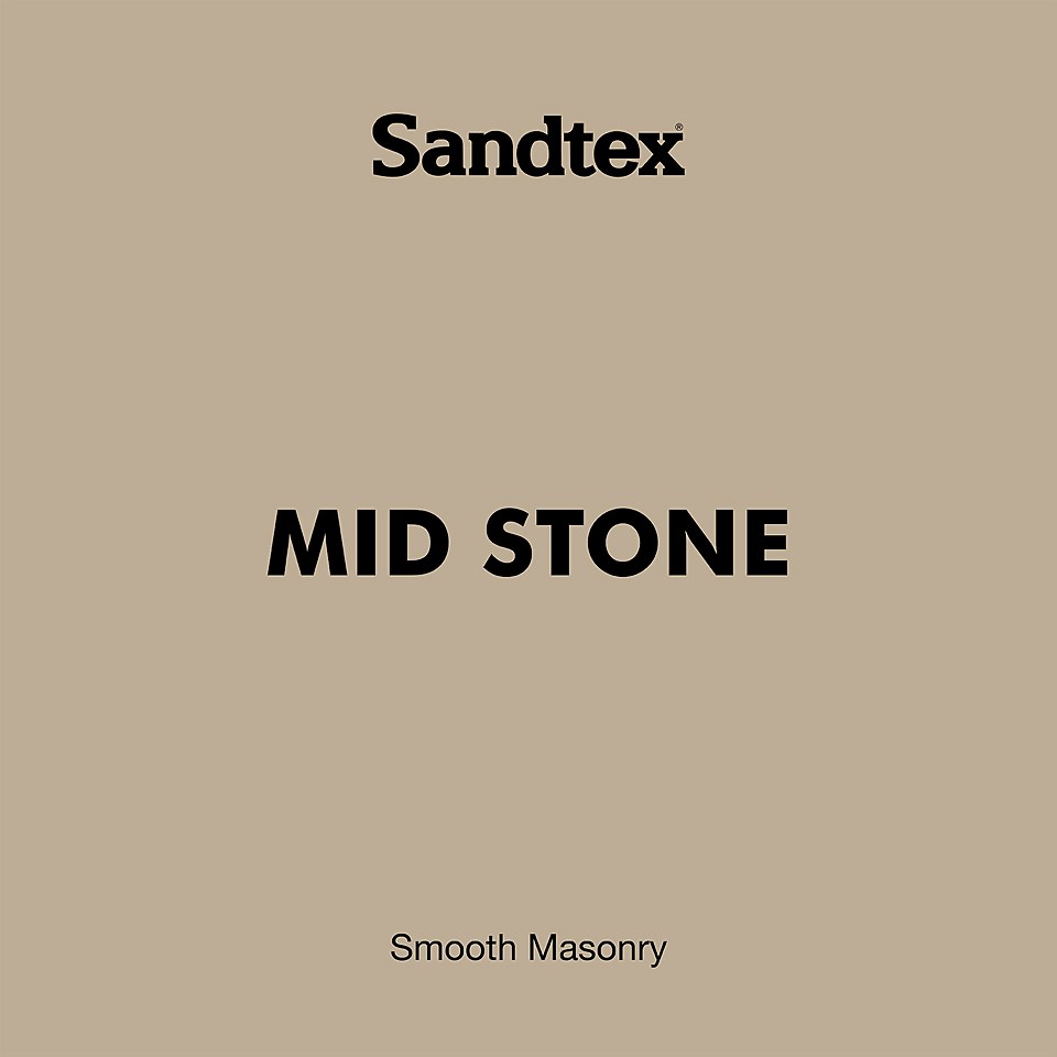 Sandtex Ultra Smooth Masonry Paint Mid Stone - 2.5L