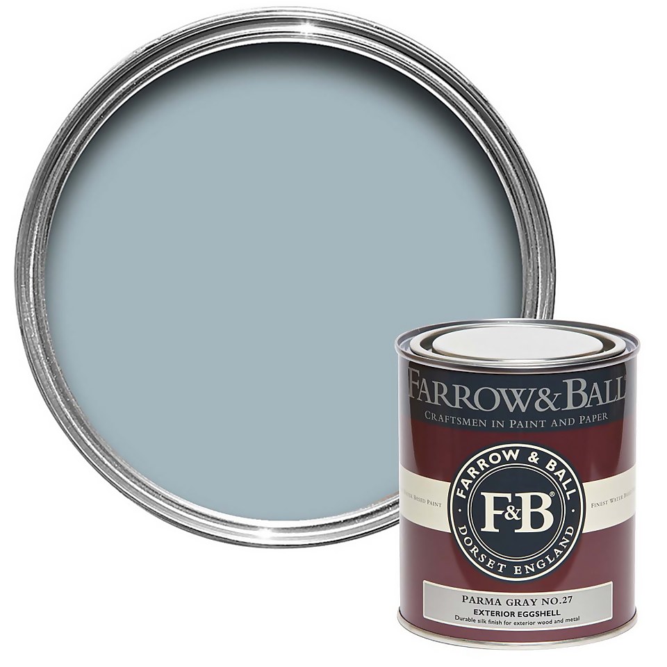 Farrow & Ball Exterior Eggshell Parma Gray No.27 - 750ml