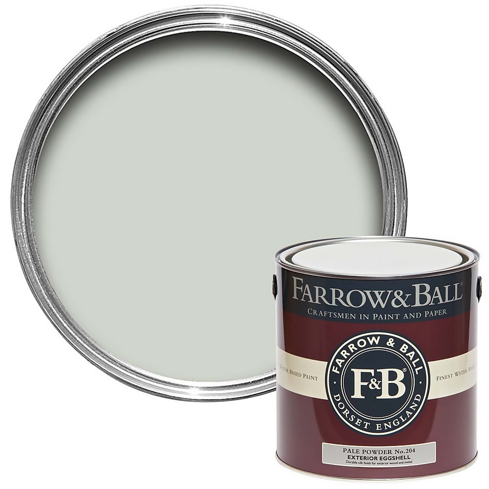Farrow & Ball Exterior Eggshell Paint Pale Powder No.204 - 2.5L