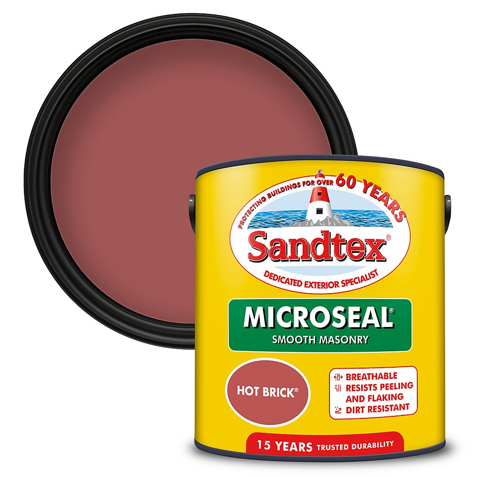 Sandtex Ultra Smooth Masonry Paint Hot Brick - 2.5L