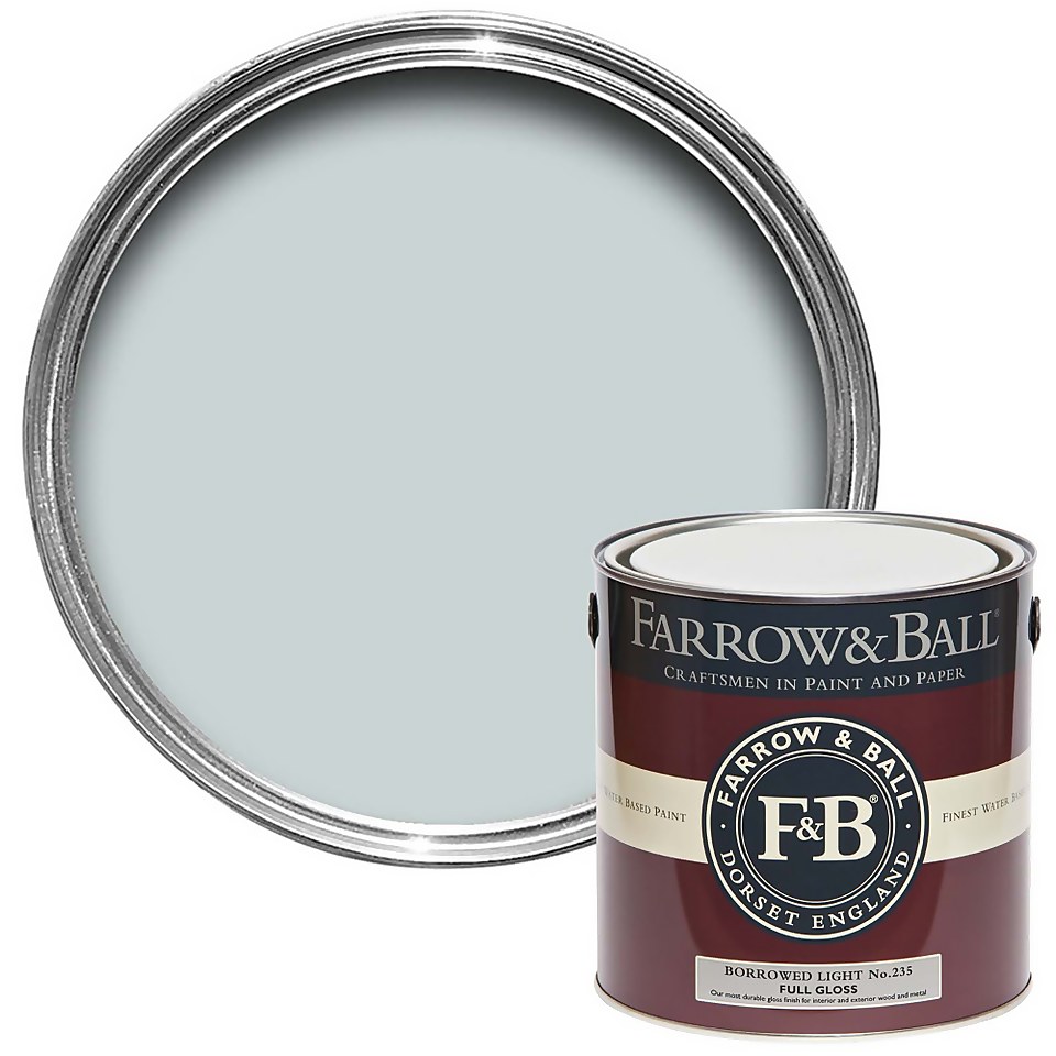 Farrow & Ball Full Gloss Paint Borrowed Light No.235 - 2.5L