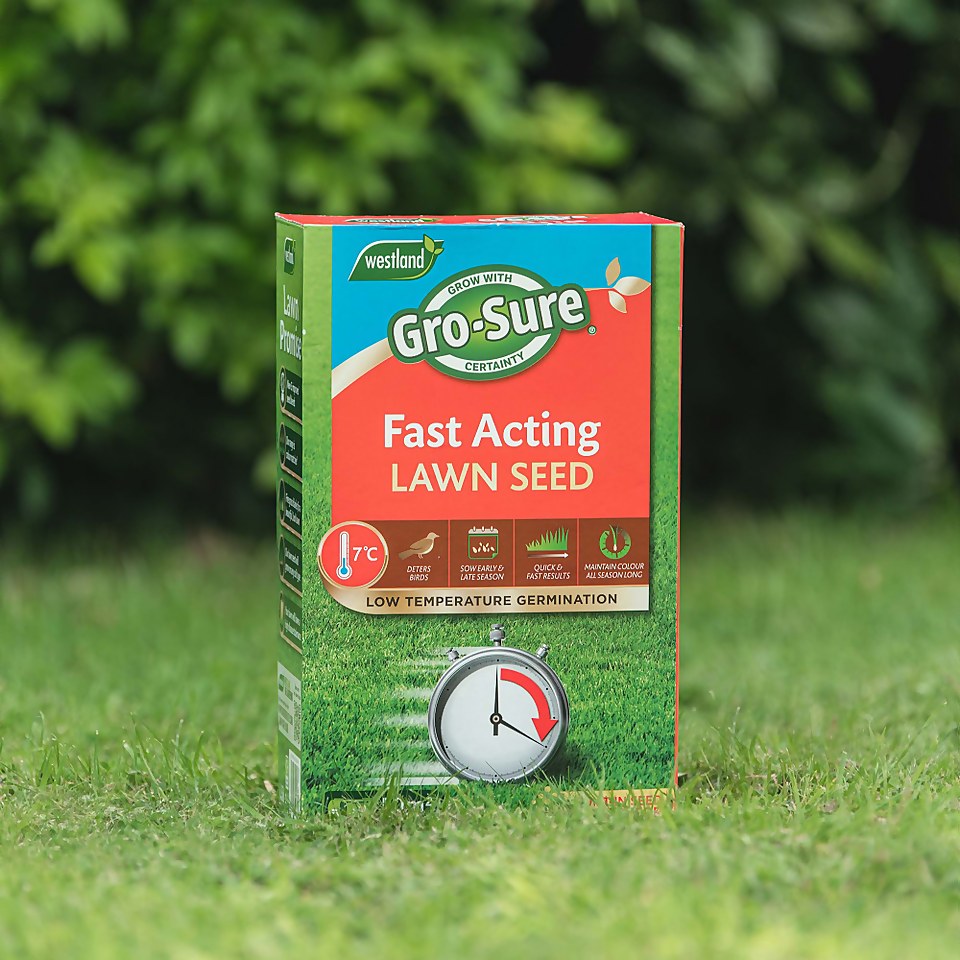 Gro-Sure Fast Acting Lawn Seed - 50m²