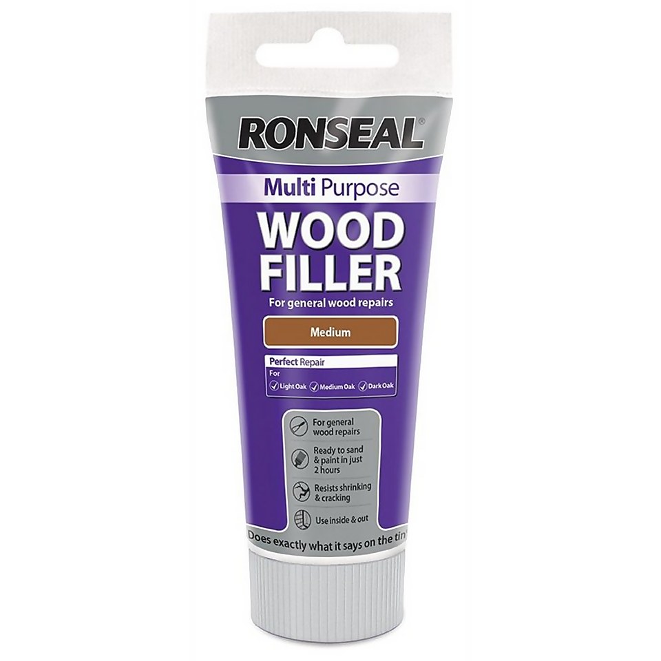Ronseal Multipurpose Wood Filler Tube - Medium - 100g