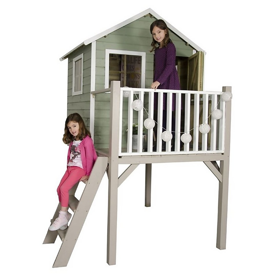 Forest 4x4ft Garden Sage Wooden Pressure Treated Tower Playhouse