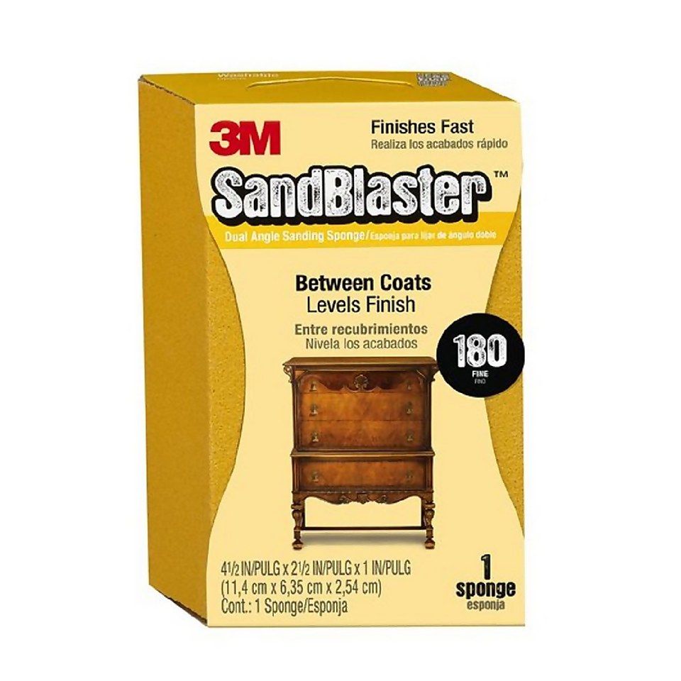 3M Sandblaster Dual Angle Sanding Sponge - Fine