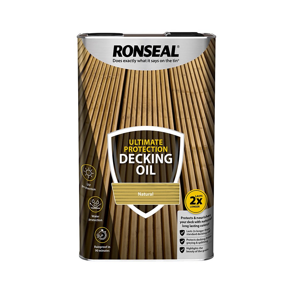 Ronseal Ultimate Protection Decking Oil Natural - 5L