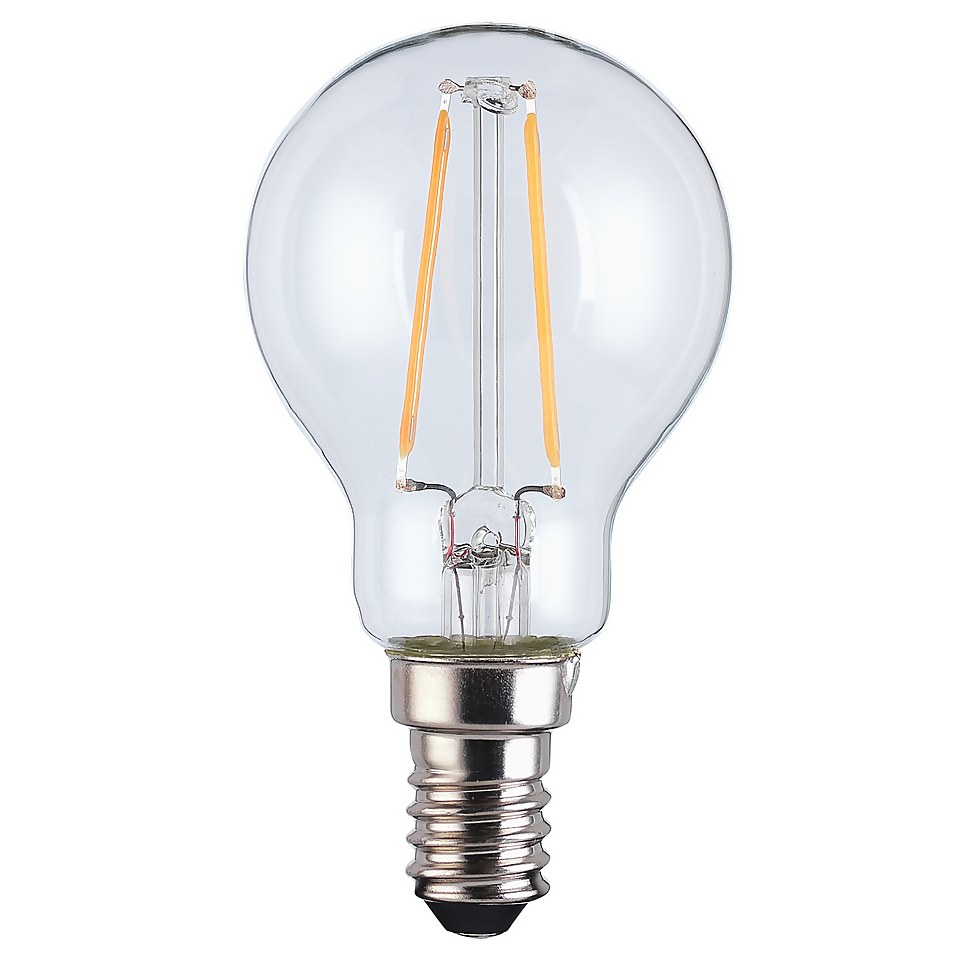 LED Filament Mini Globe SES 2.5W Light Bulb