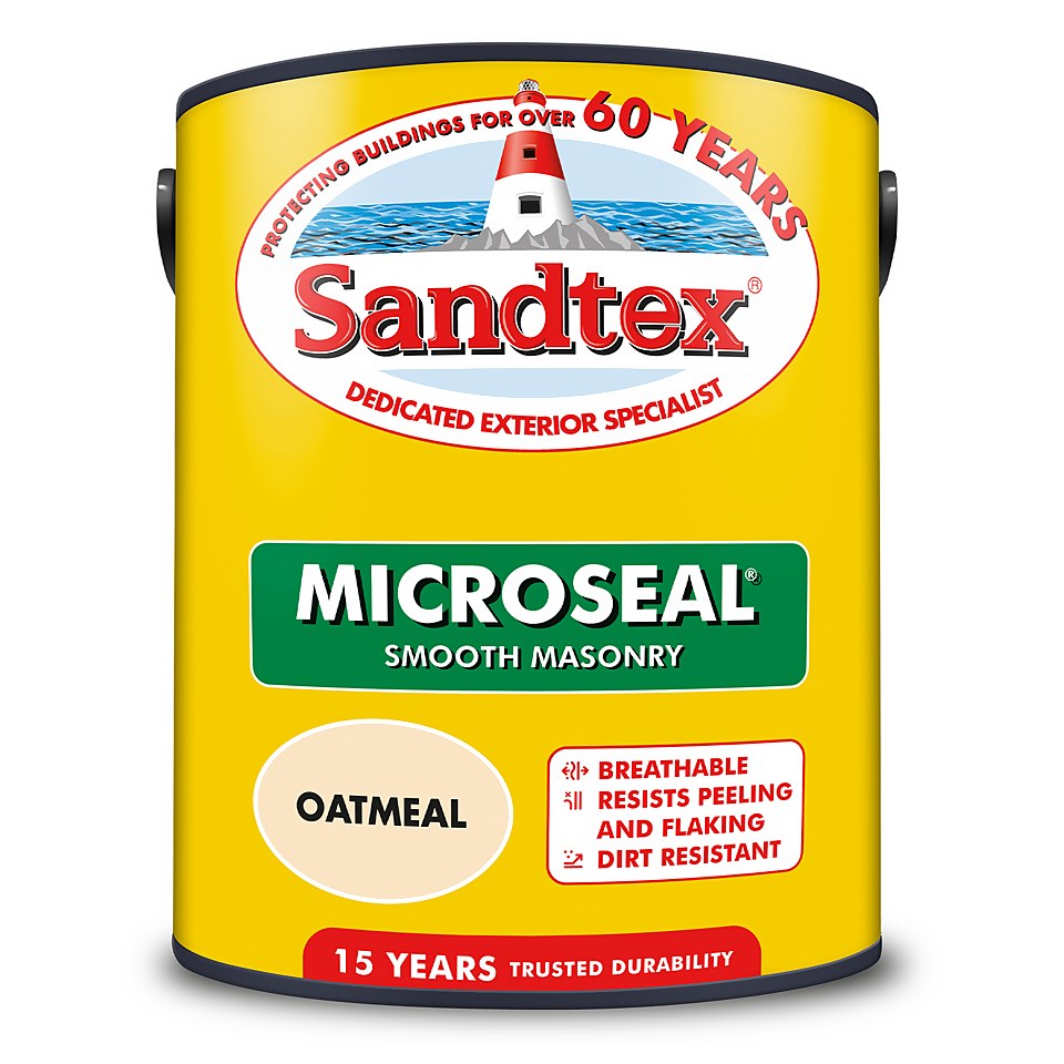 Sandtex Ultra Smooth Masonry Paint Oatmeal - 5L