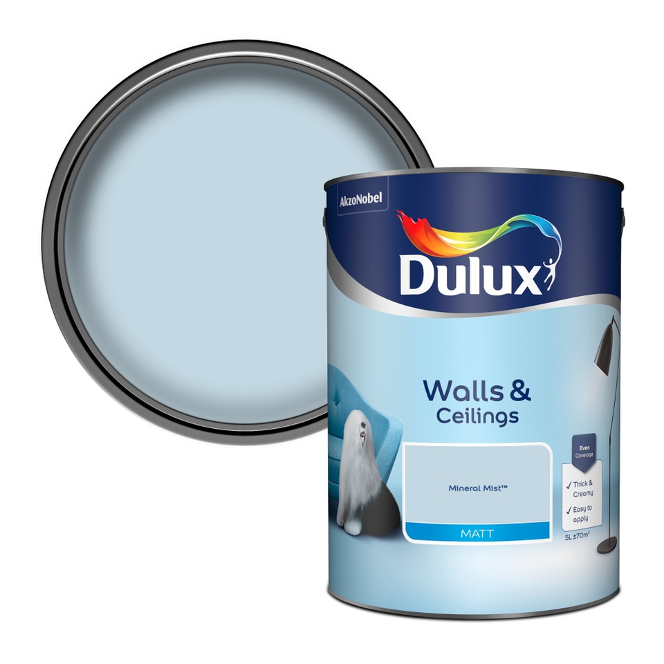 Dulux Matt Emulsion Paint Mineral Mist - 5L