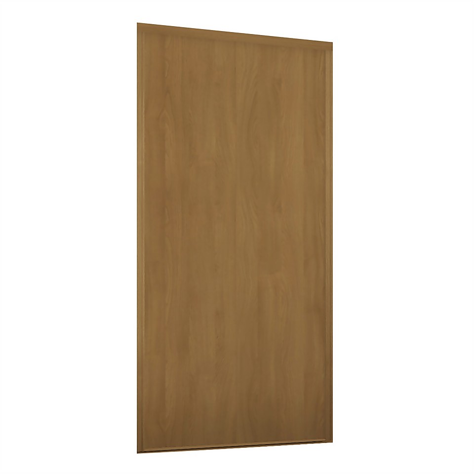 Loft Sliding Wardrobe Door Windsor Oak Panel with Oak Effect Frame (W)762mm