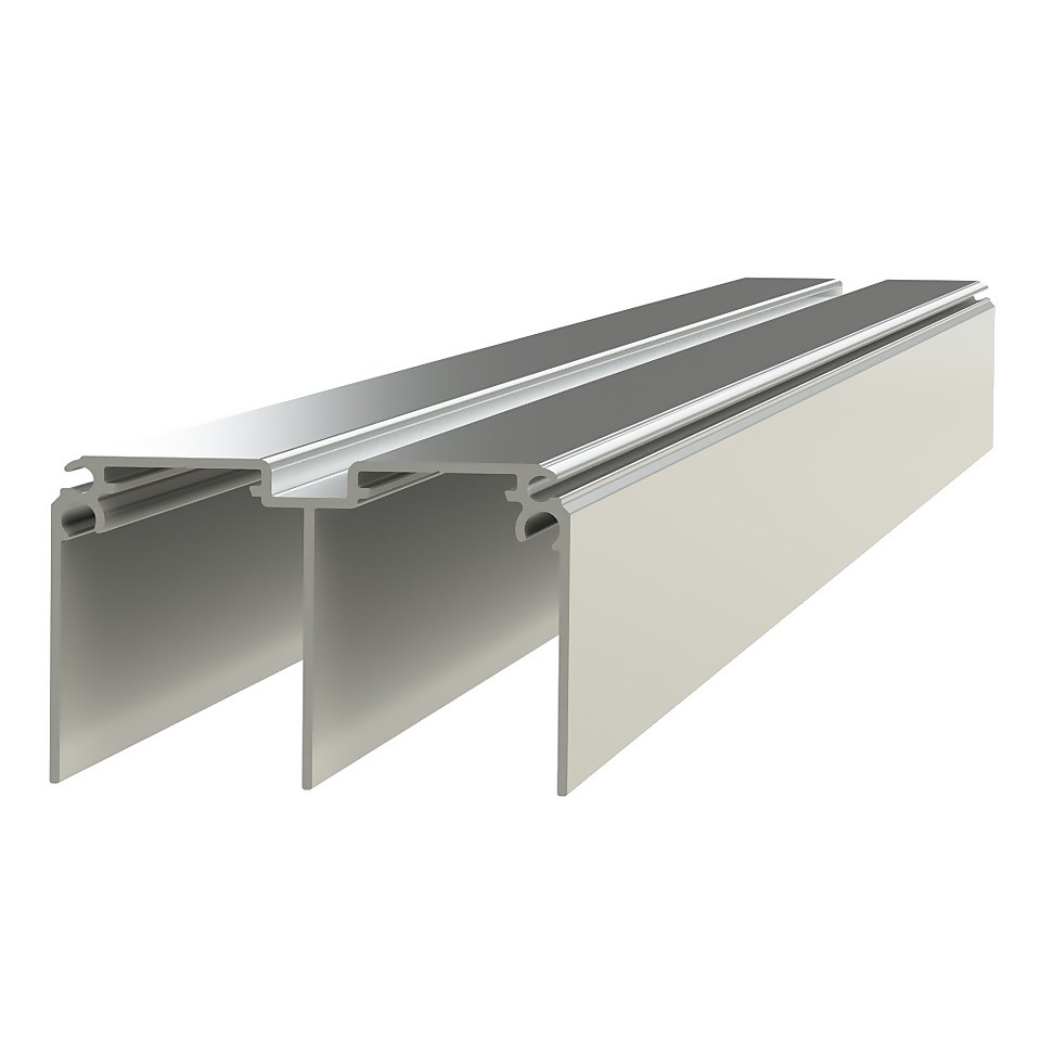 Silver Track set for Duo Sliding Doors - (W)3660mm
