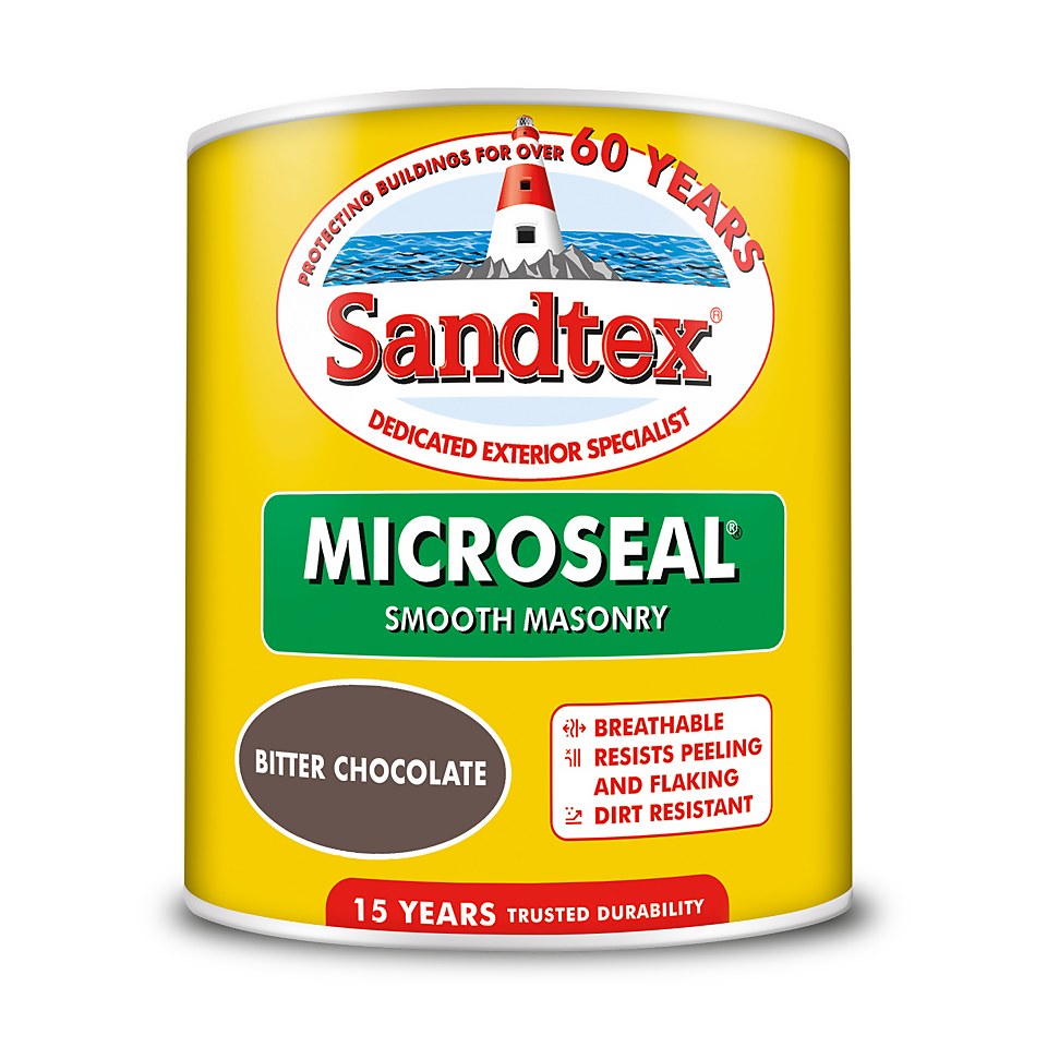 Sandtex Ultra Smooth Masonry Paint Bitter Chocolate - 1L