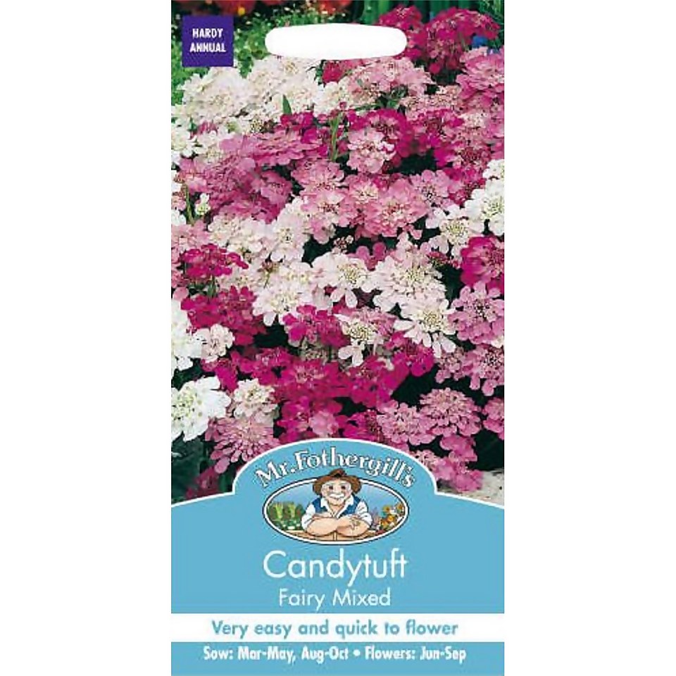 Mr. Fothergill's Candytuft Fairy Mixed (Iberis Umbellata) Seeds