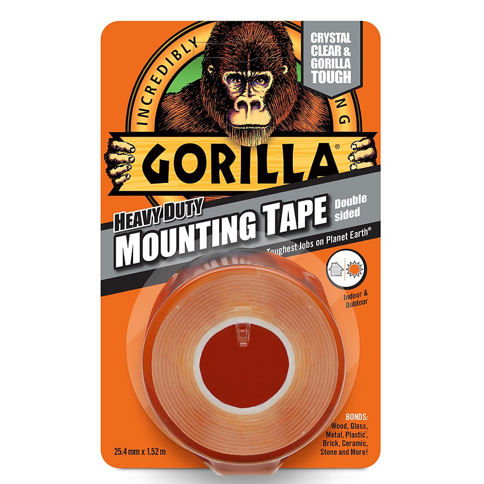 Gorilla Heavy Duty Mounting Tape 1.5m Clear