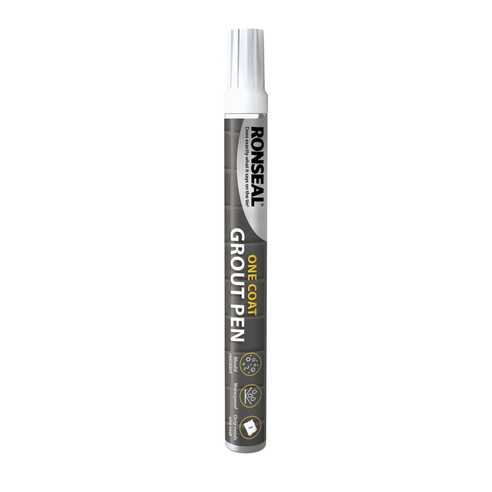 Ronseal White - One Coat Grout Pen - 7ml