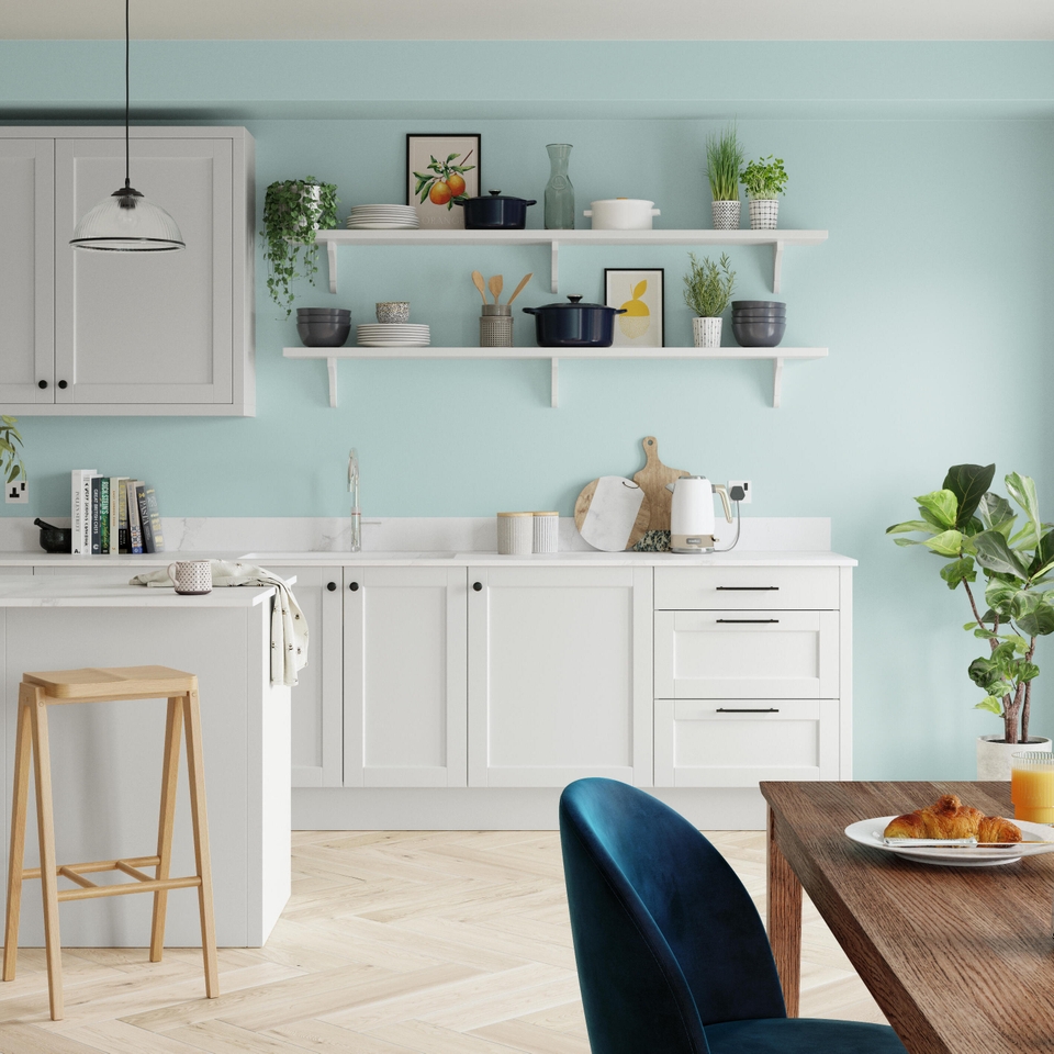 Dulux Silk Emulsion Paint Mint Macaroon 2.5L Homebase