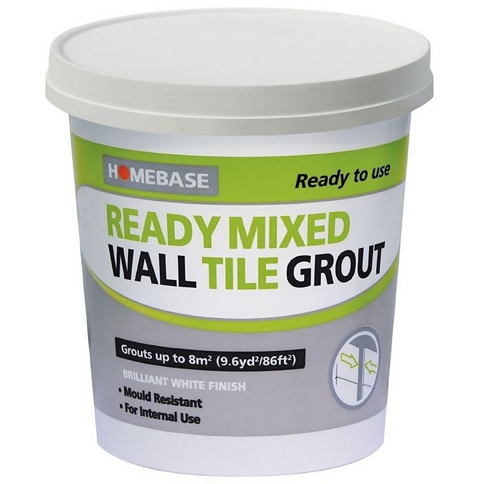 Homebase Ready Mixed Grout White - 1.6kg