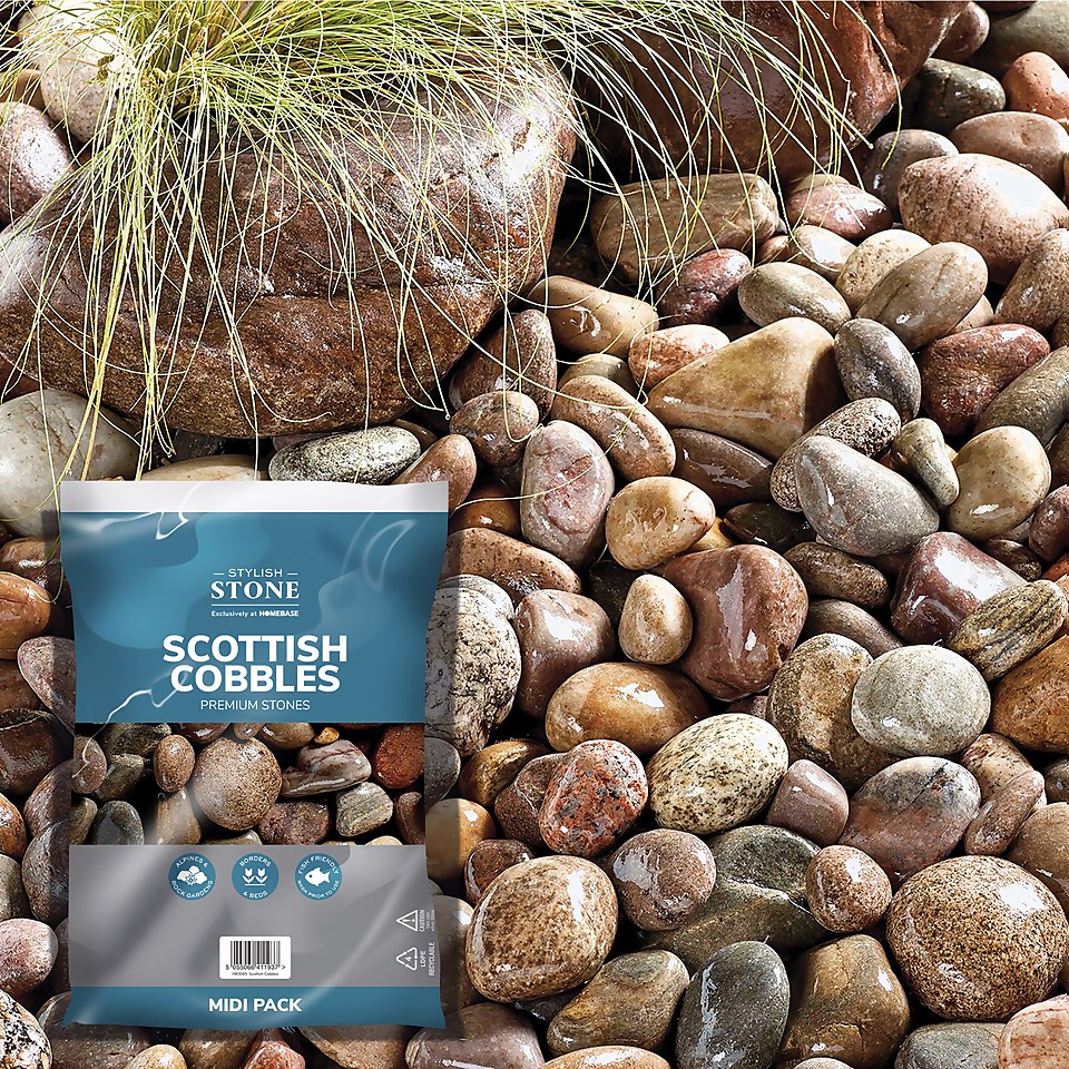 Stylish Stone Premium Scottish Cobbles - Midi Pack - 9kg