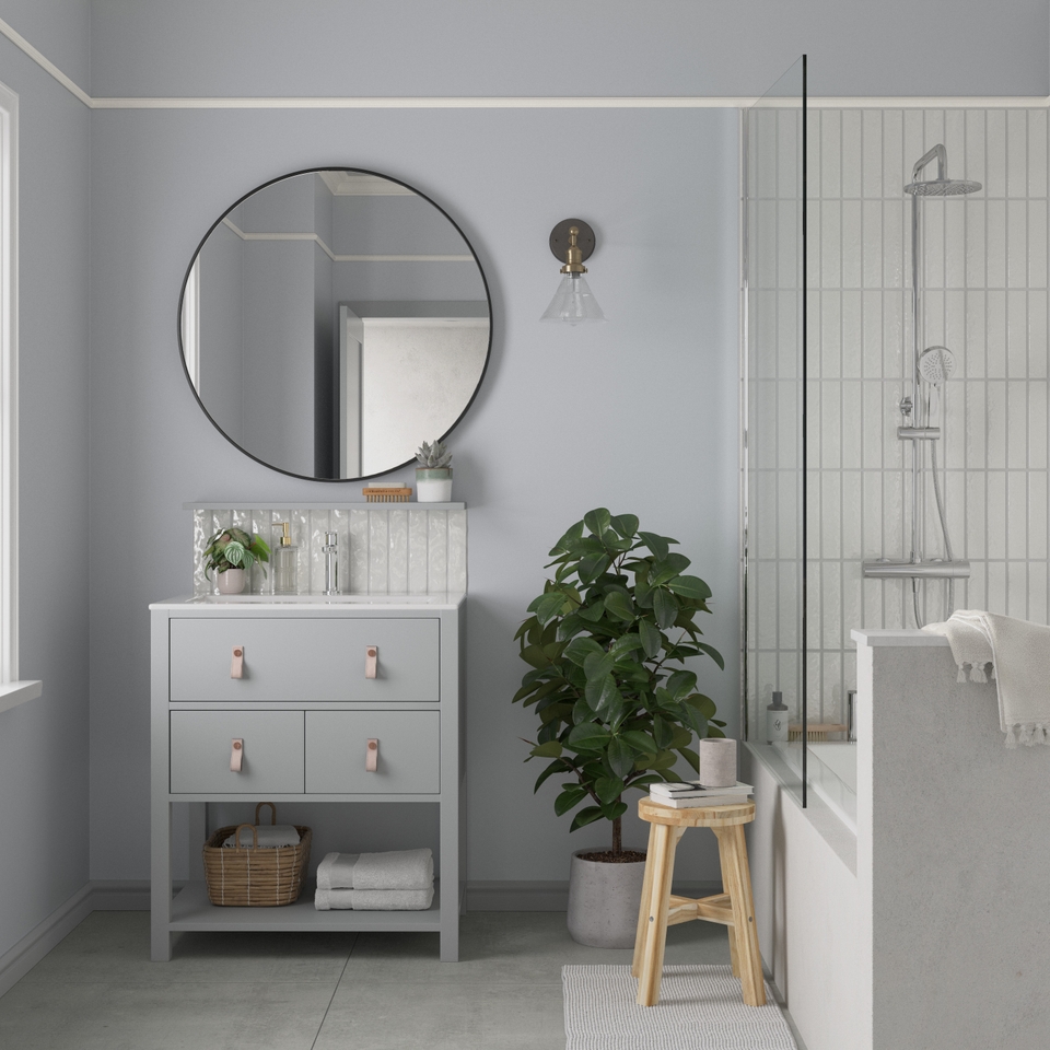 Dulux Easycare Bathroom Soft Sheen Emulsion Paint Misty Mirror 2.5L