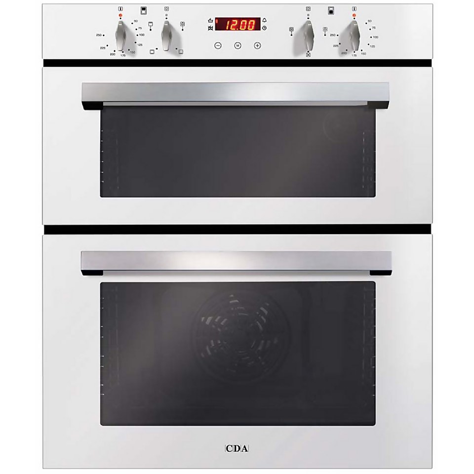 CDA DC740WH Built-under Double Electric Oven - White