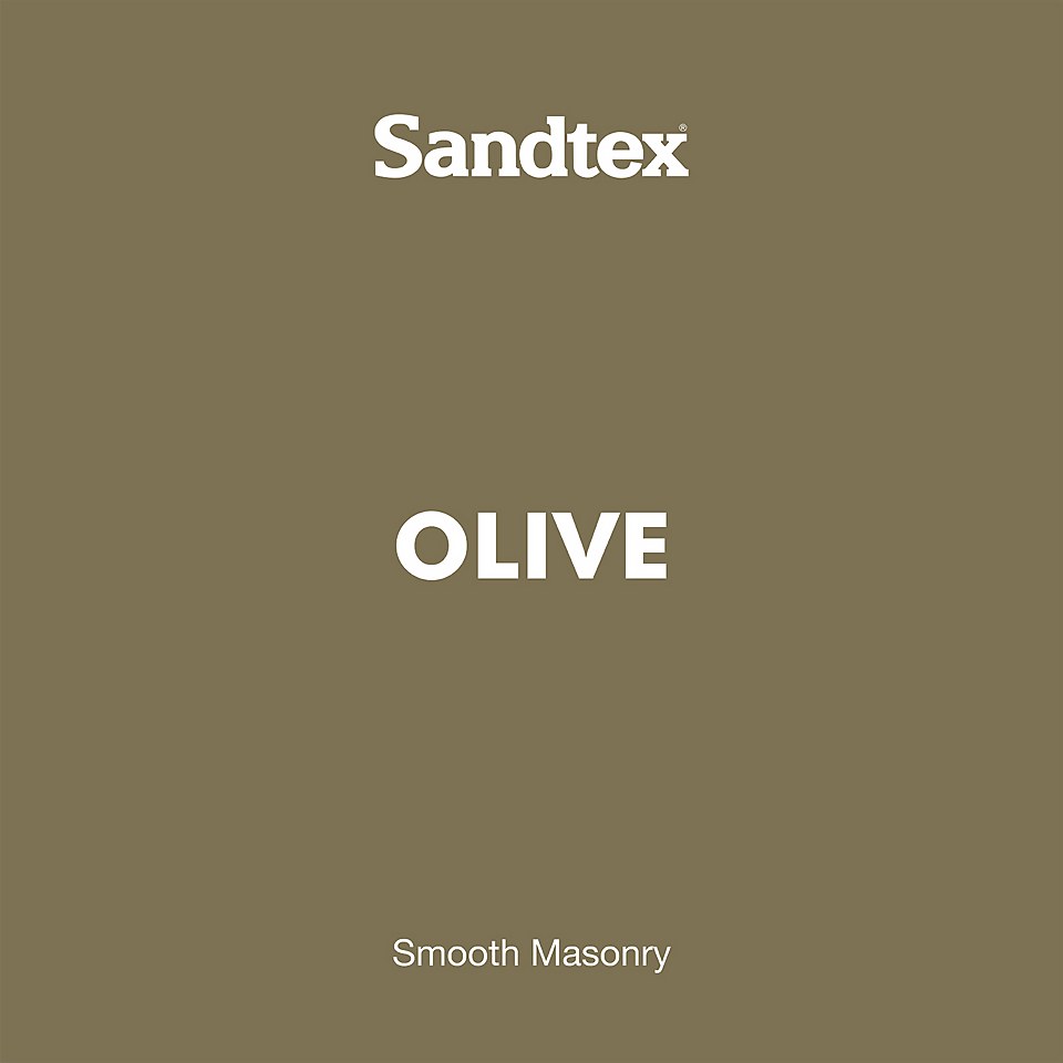 Sandtex Microseal Smooth Masonry Paint Olive - 150ml