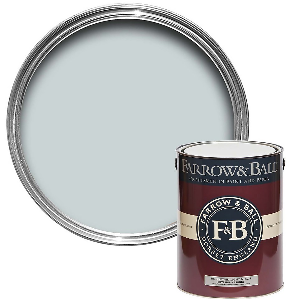 Farrow & Ball Exterior Masonry Paint Borrowed Light No.235 - 5L