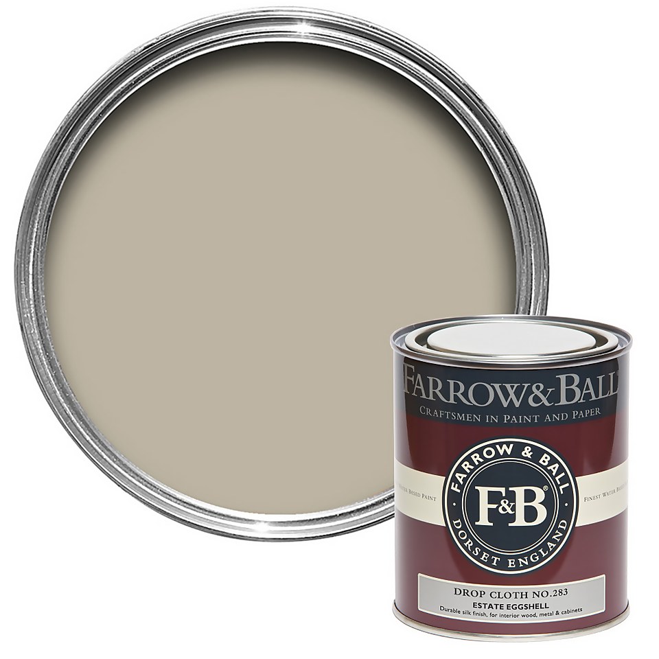 Farrow & Ball Estate Eggshell Paint Drop Cloth No.283 - 750ml