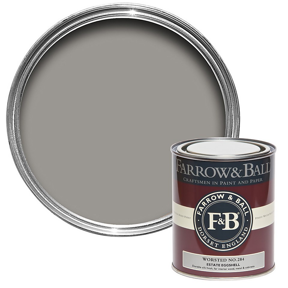 Farrow & Ball Estate Eggshell Paint Worsted No.284 - 750ml