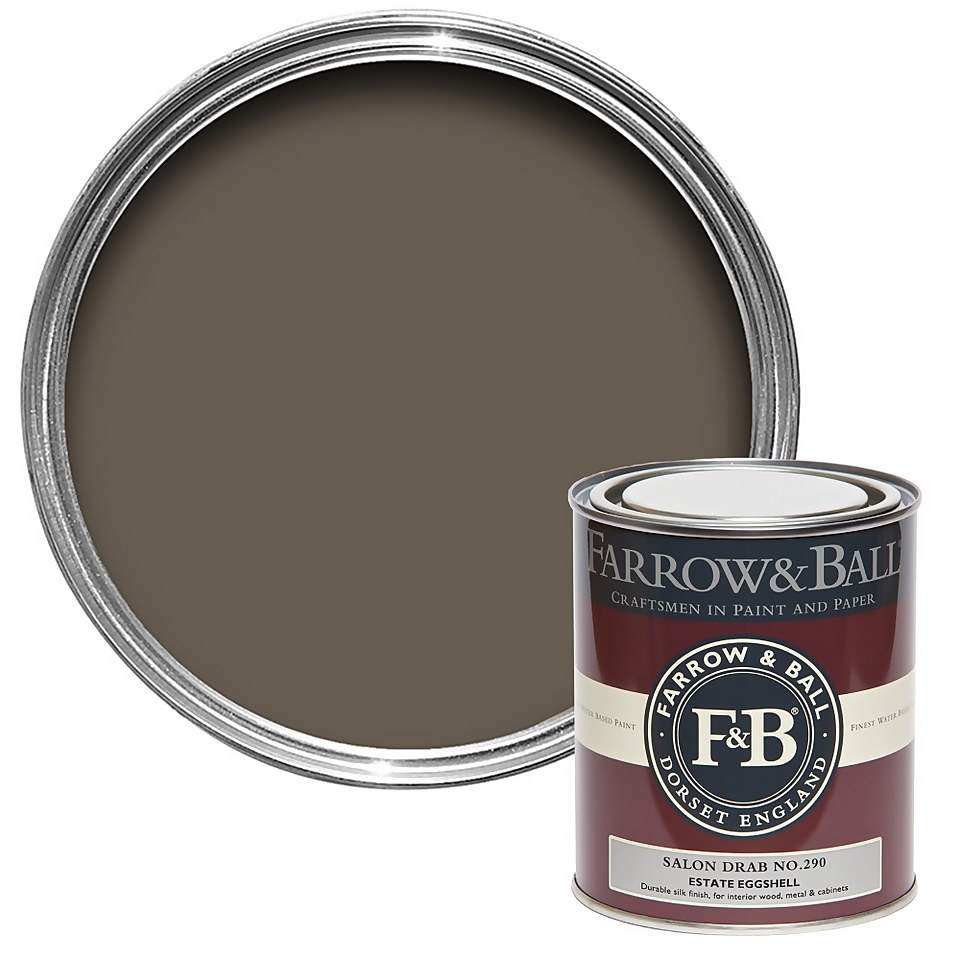 Farrow & Ball Estate Eggshell Paint Salon Drab No.290 - 750ml
