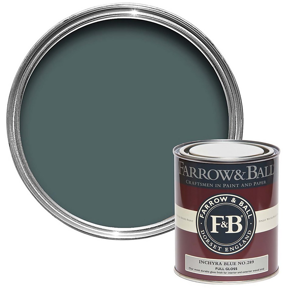Farrow & Ball Full Gloss Paint Inchyra Blue No.289 - 750ml
