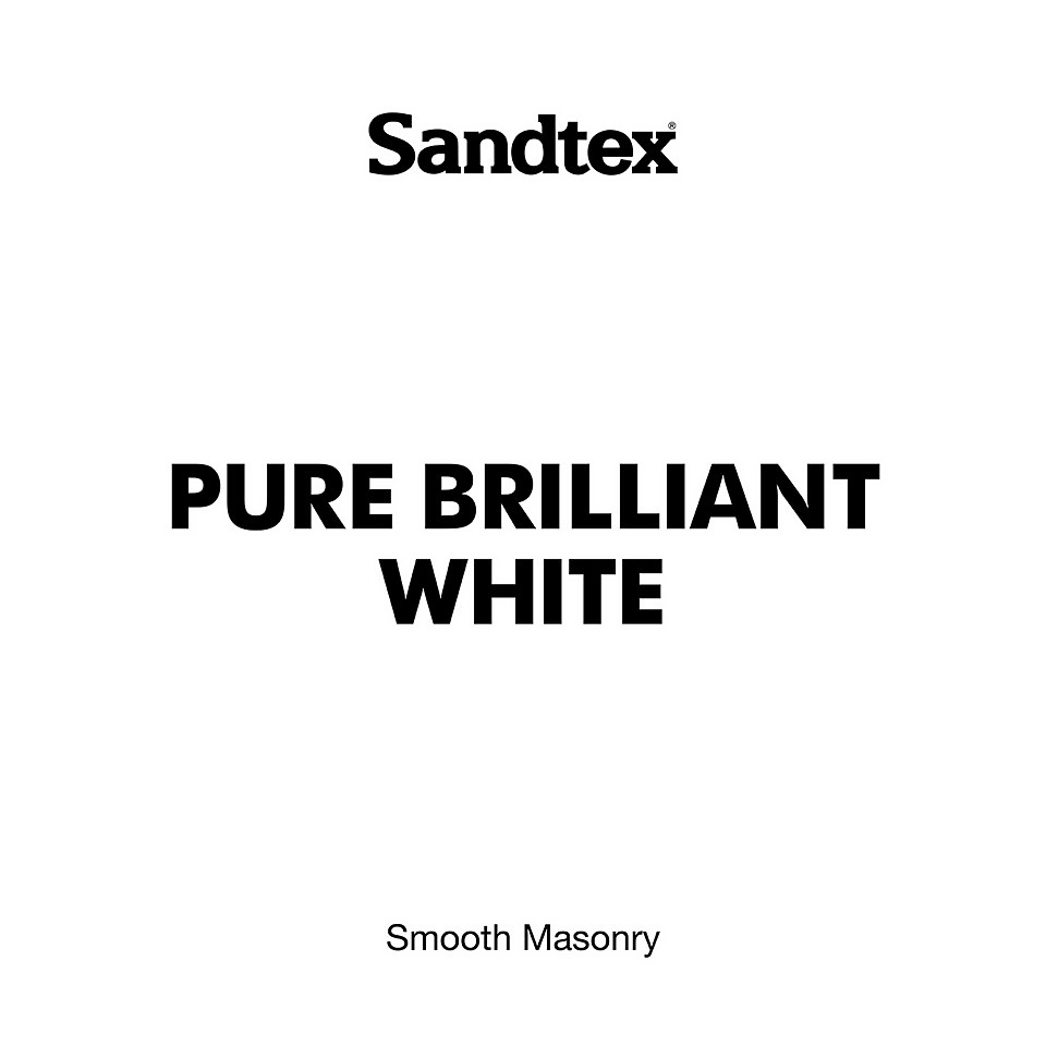 Sandtex Ultra Smooth Masonry Paint Pure Brilliant White - 10L