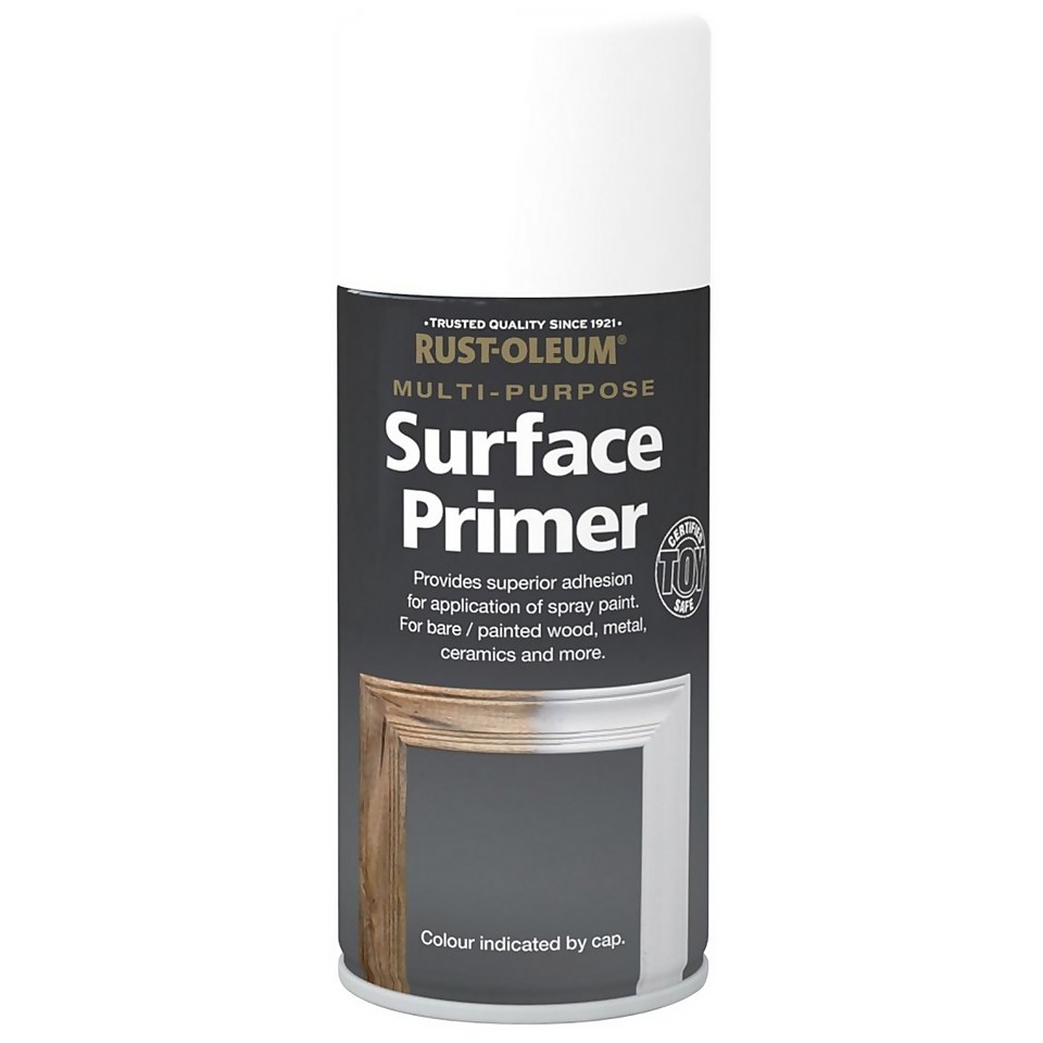 Rust-Oleum Multi-Purpose Surface Primer Spray Paint Off White - 150ml