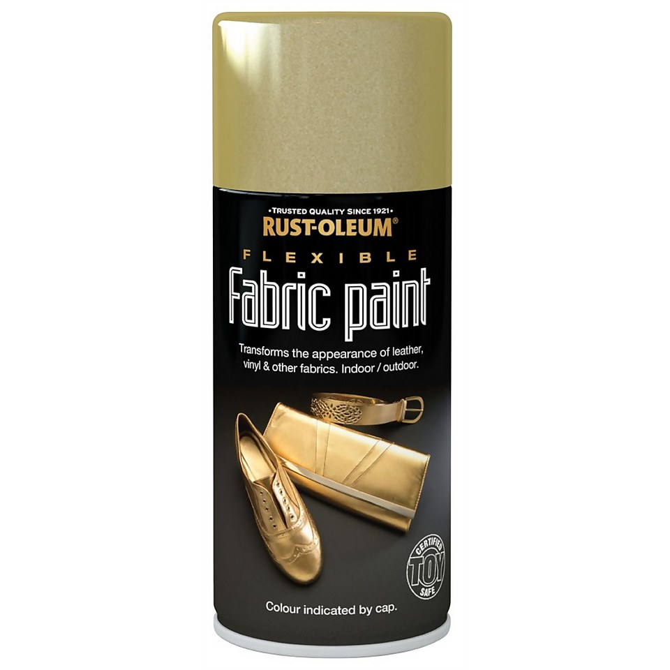 Rust-Oleum - Flexible Fabric Paint Gold - Spray - 150ml
