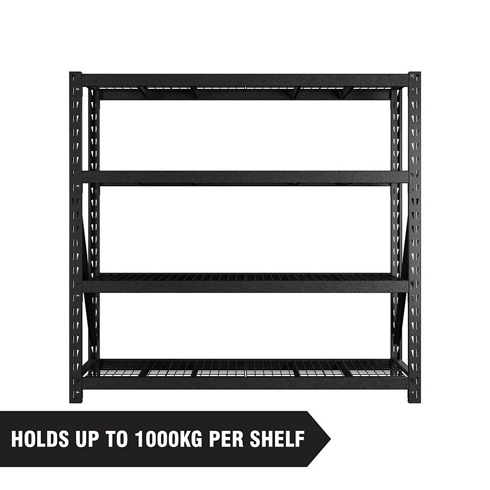 Rack 1000 4 Wire Shelf Storage Unit 1000kg - 1830 x 1930 x 640mm