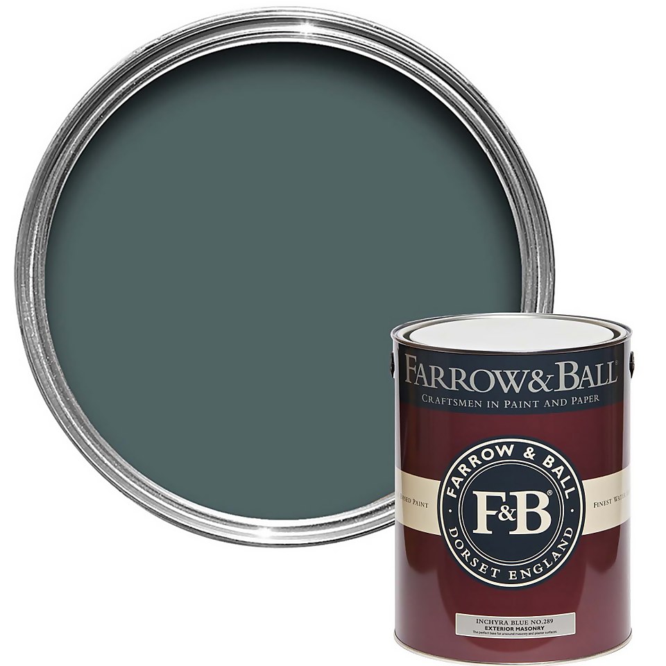 Farrow & Ball Exterior Masonry Paint Inchyra Blue No.289 - 5L
