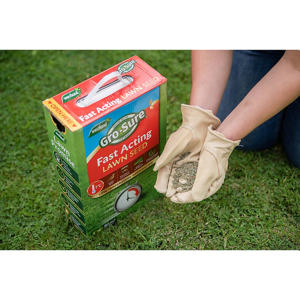 Gro-Sure Fast Acting Lawn Seed - 80m²