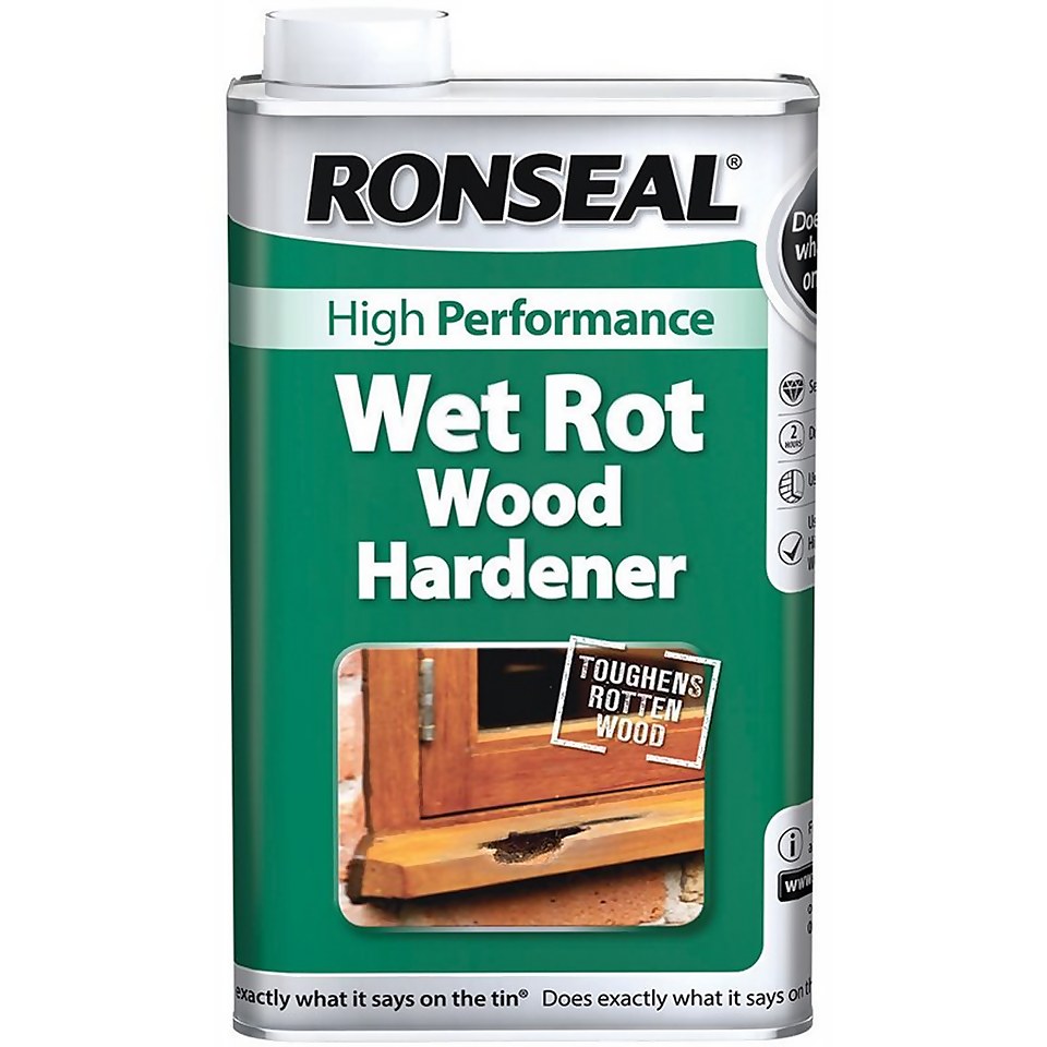 Ronseal Wet Rot Wood Hardener - Clear - 500ml