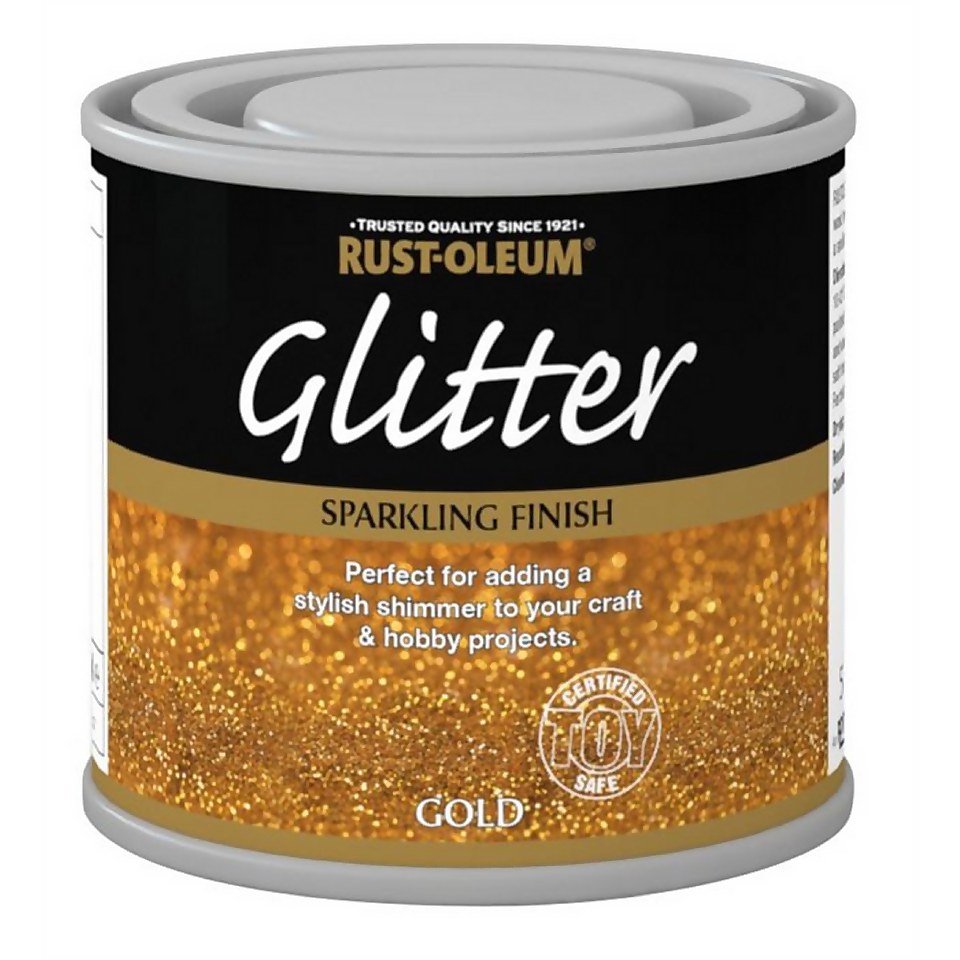 Rust-Oleum Glitter Gold Paint - 125ml