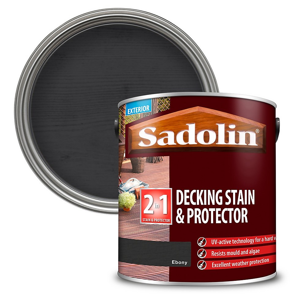 Sadolin Deck Stain Prot Ebony - 2.5L