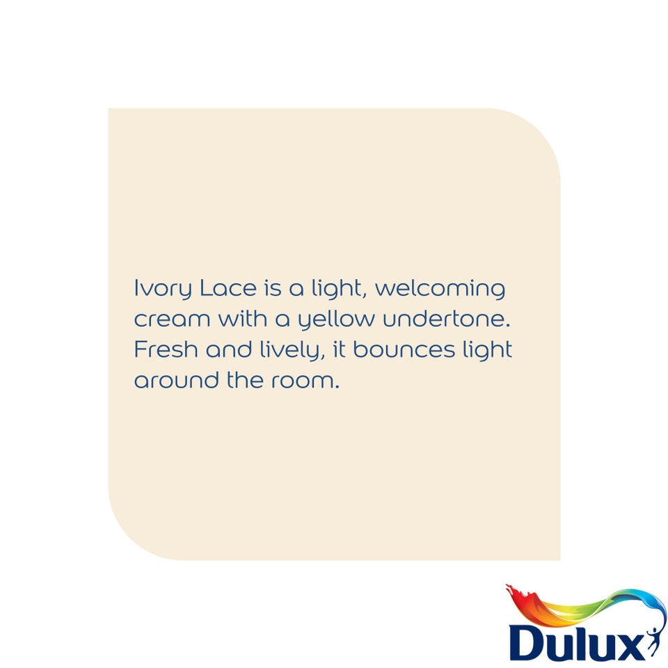 Dulux Matt Emulsion Paint Ivory Lace - 2.5L