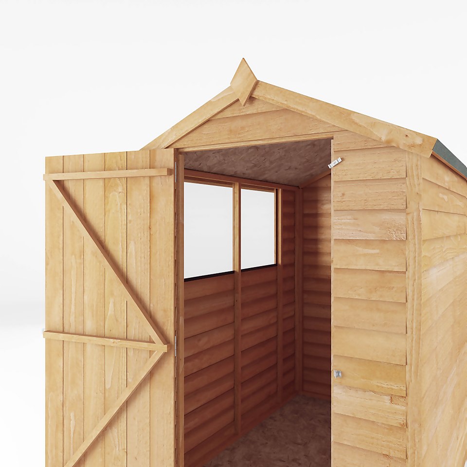 Mercia 6x4ft Overlap Apex Shed
