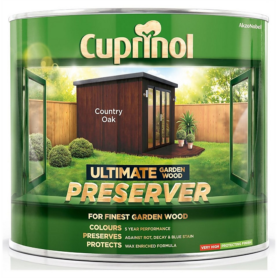 Cuprinol Ultimate Garden Wood Preserver Country Oak - 1L