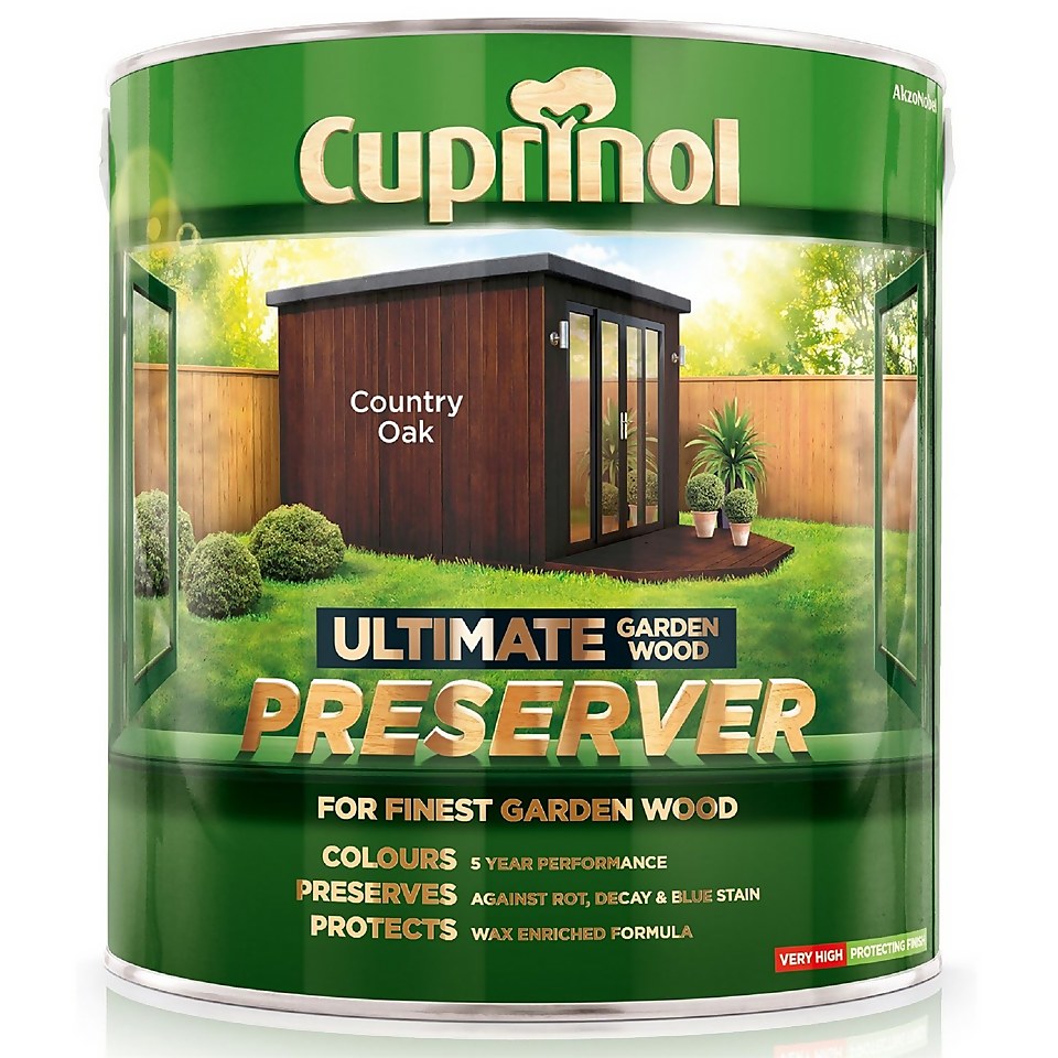 Cuprinol Ultimate Garden Wood Preserver Country Oak - 4L