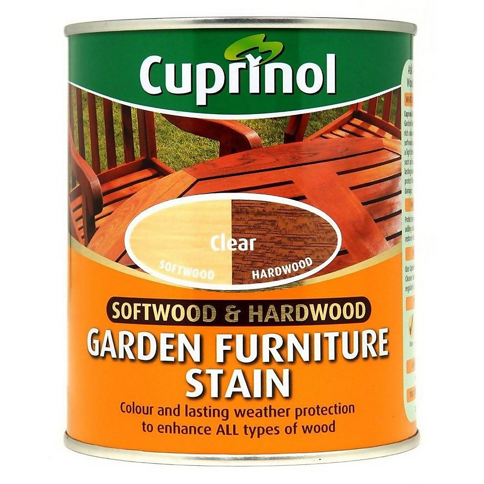 Cuprinol Softwood and Hardwood Garden Furniture Stain - Clear - 750ml