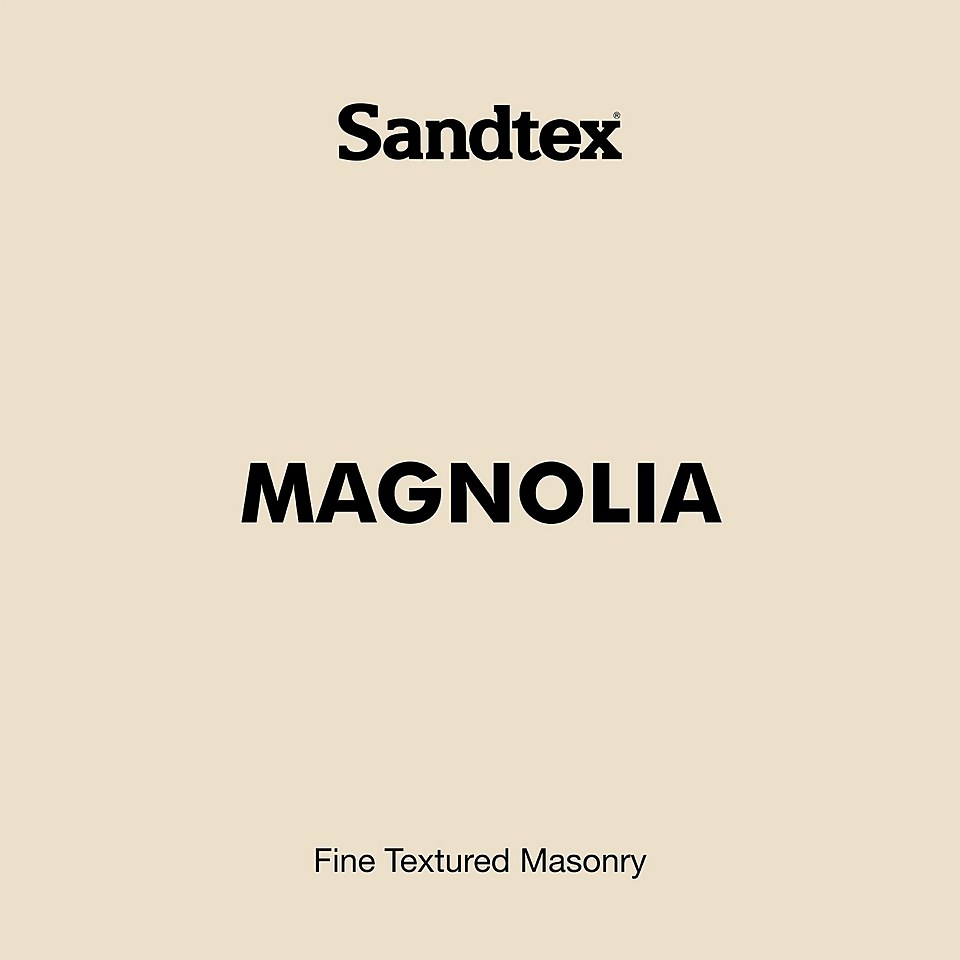 Sandtex Textured Masonry Paint Magnolia - 5L