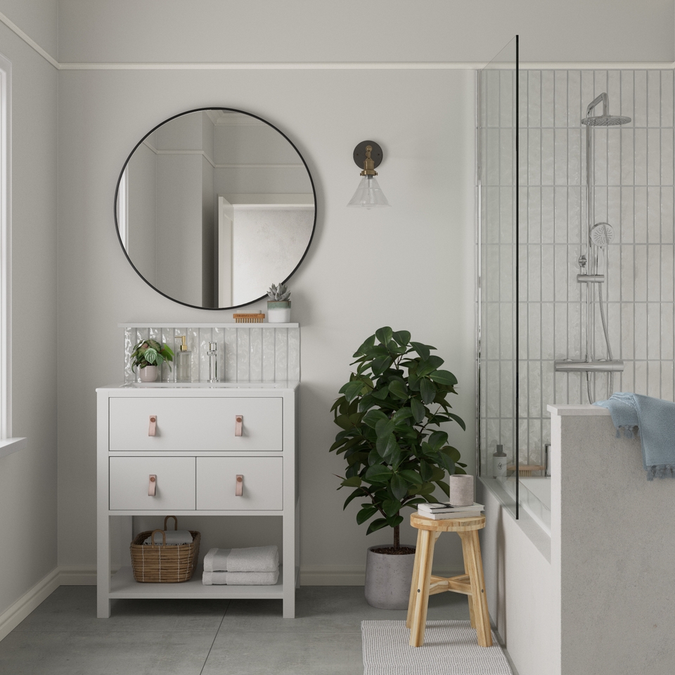 Dulux Easycare Bathroom Soft Sheen Paint Pure Brilliant White - 2.5L ...