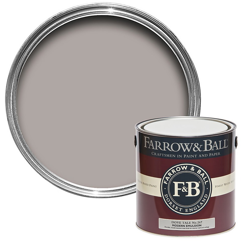 Farrow & Ball Modern Matt Emulsion Paint Dove Tale No.267 - 2.5L