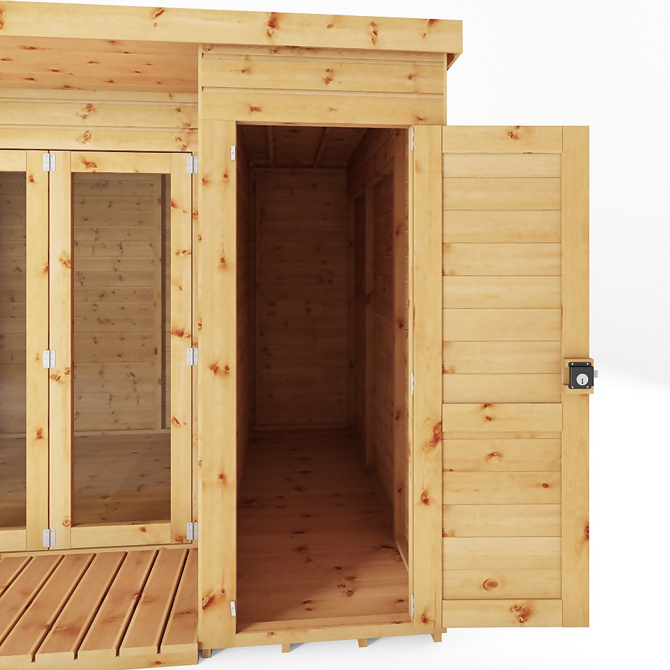 Mercia 10 x 8ft Garden Room with Side Shed