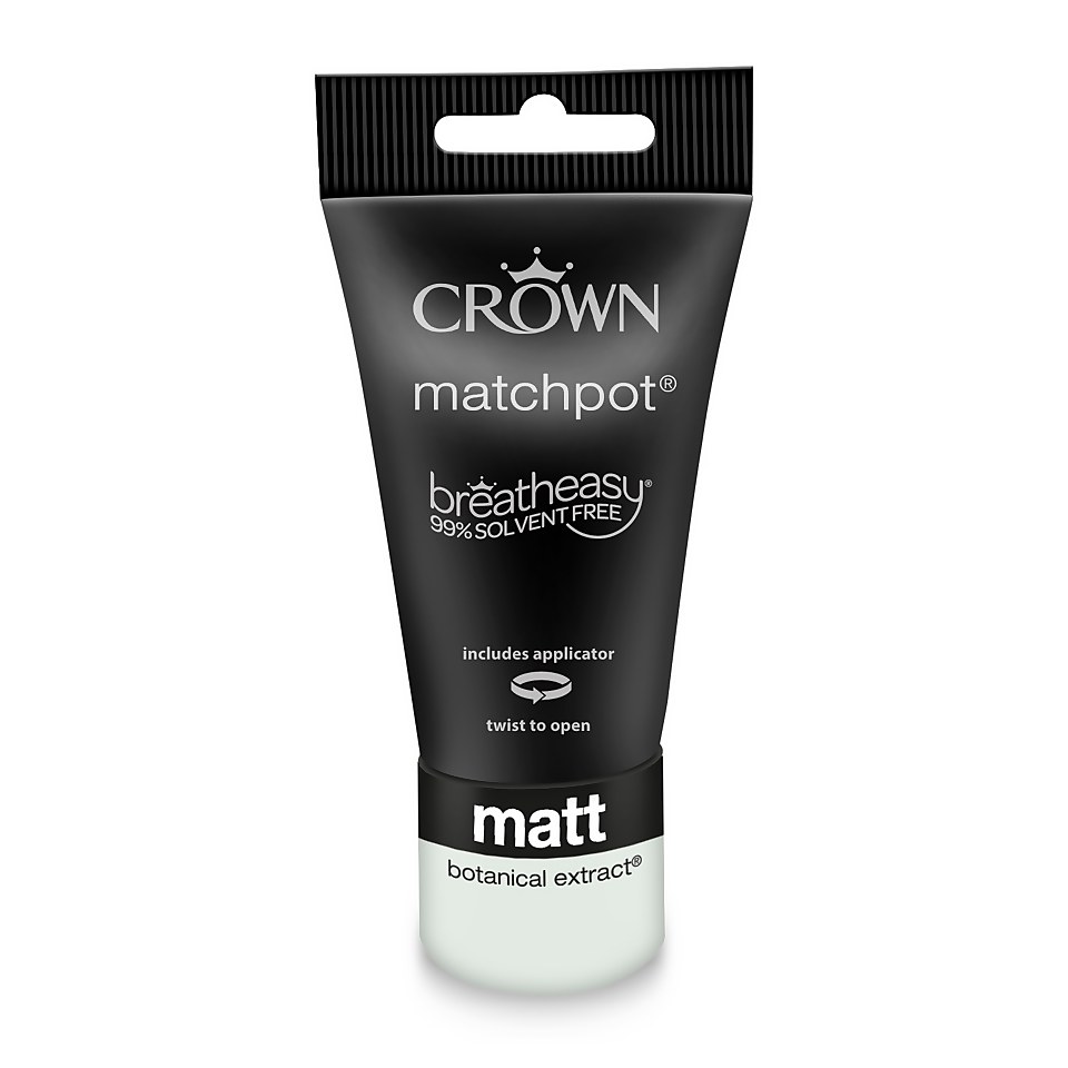 Crown Breatheasy Matt Standard Emulsion Paint Botanical Extract  - Tester 40ml