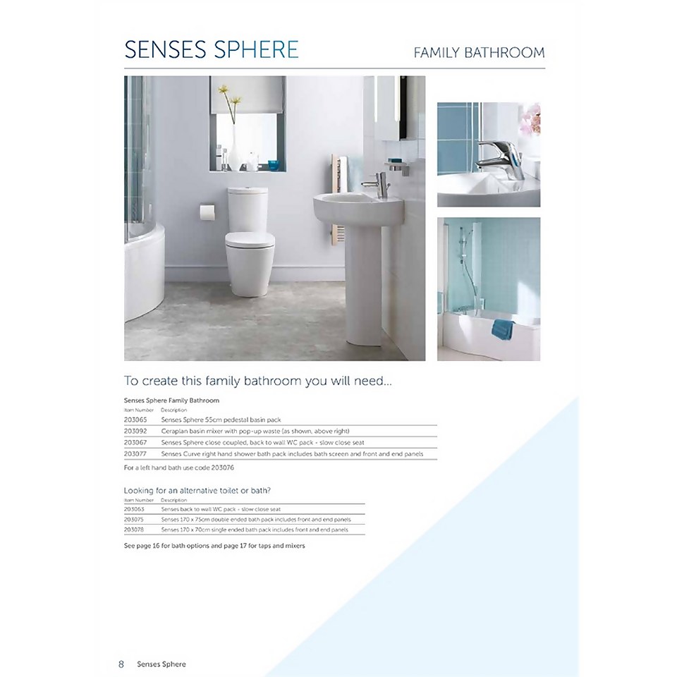Ideal Standard Senses Sphere Full Pedestal Basin - 550mm